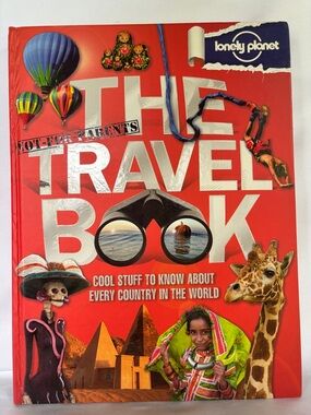 BRAND NEW! LONELY PLANET THE TRAVEL HARDCOVER BOOK - RED-“ NOT- FOR - PARENTS “